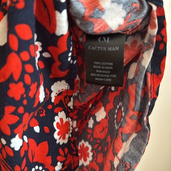 Preowned Men’s Size Large Slim Fit Cactus Man Ricky Singh Button Down Shirt - Picture 4 of 5